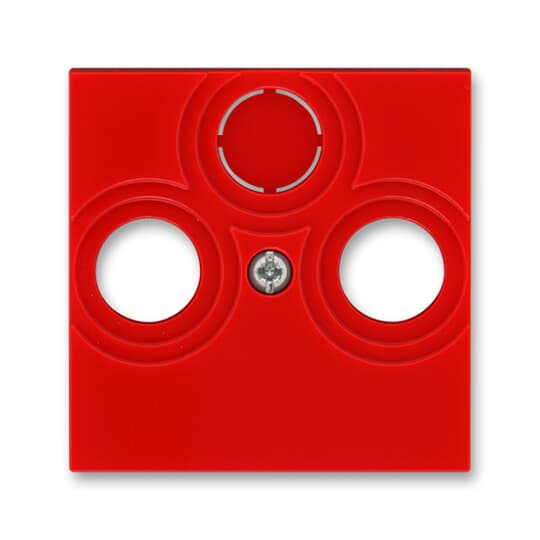 5011H-A00300 65  Kryt zásuvky anténní, s vylamovacím otvorem, červená